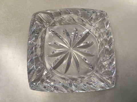 Crystal Daisy Star Ashtray Vintage
