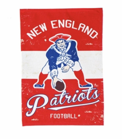 New England Patriots Vintage Linen Garden flag