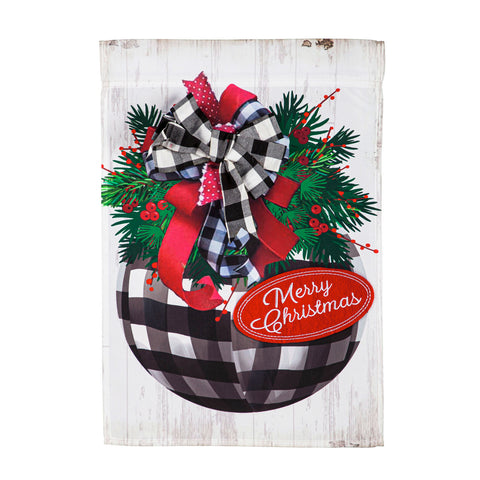 Buffalo Check Ornament House Applique Flag