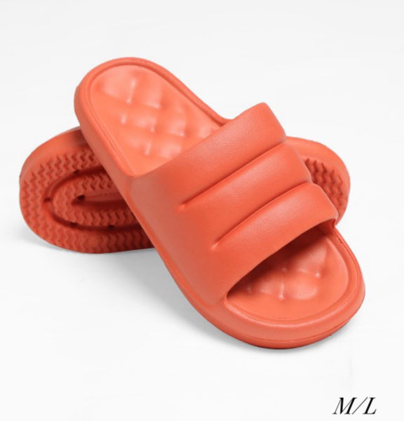 Orange EVA slide sandal M/L