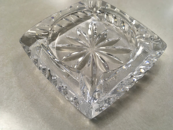 Crystal Daisy Star Ashtray Vintage