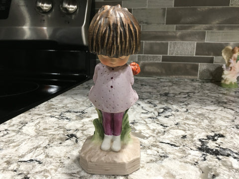 1991 Moppets Fran Mar brown hair girl figurine