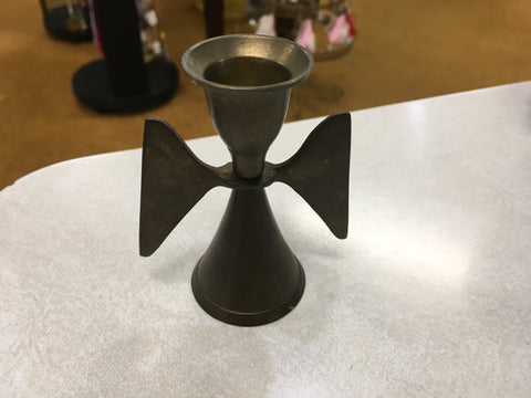 Brass angel wings candle holder 3.25”