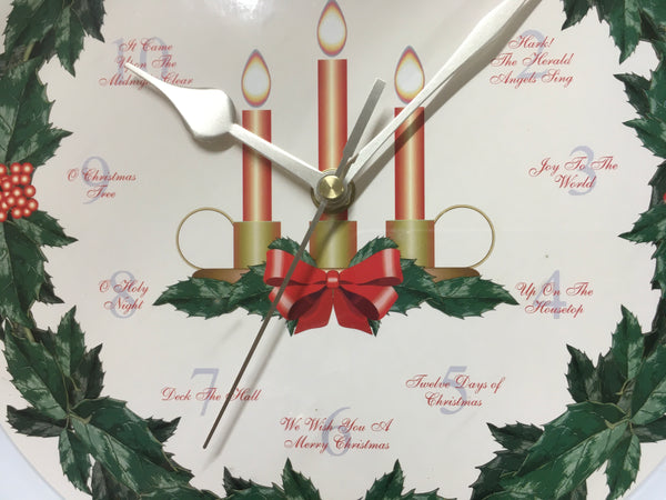 Christmas Melody Musical Clock Candlestick design