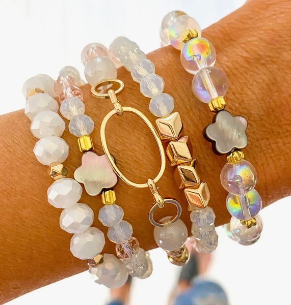 Moon Glow stackable Bracelets