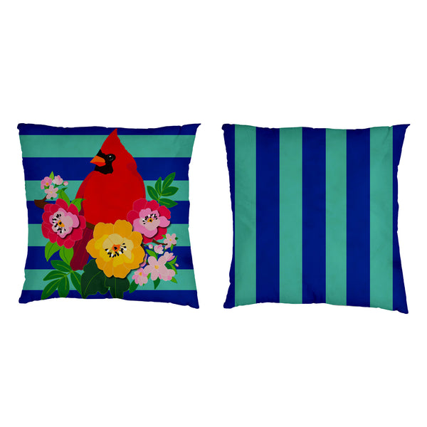 Cardinal Stripe Pillow Cover