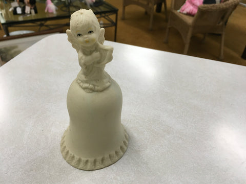 Vintage porcelain Angel with harp bell by HomeTrends
