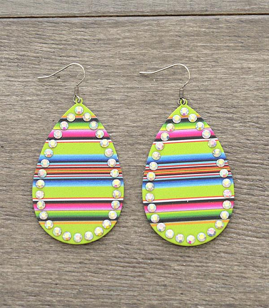 Serape Tear Drop Earrings