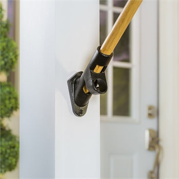 Black 2-Position Cast Iron House Flag Bracket