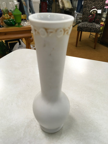 Vintage Lefton design porcelain cherub angel bud vase