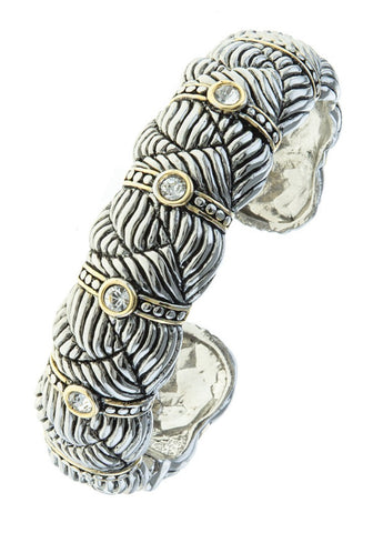 Silver gold BALI STYLE jewel bracelet