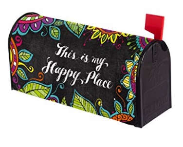 Happy Place Mailbox cover
