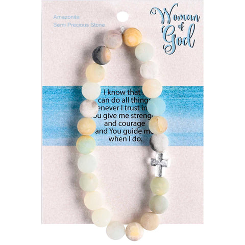 Cross Amonzonite Bracelet Woman Of God