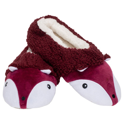 Fox Plush Non Slip Slipper - Large