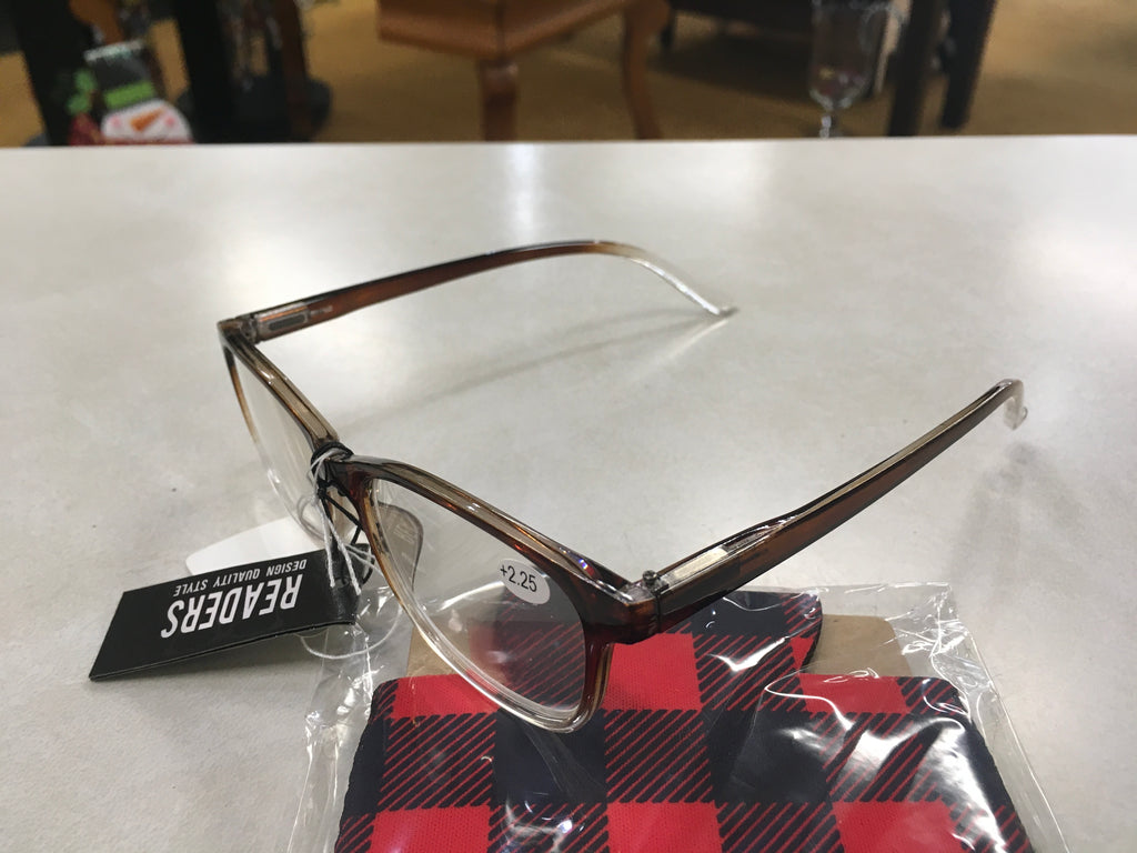 Brown 2 Tone frame Reading Glasses 2.25