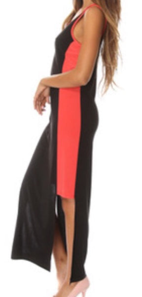 Black Coral sleeveless Maxi dress