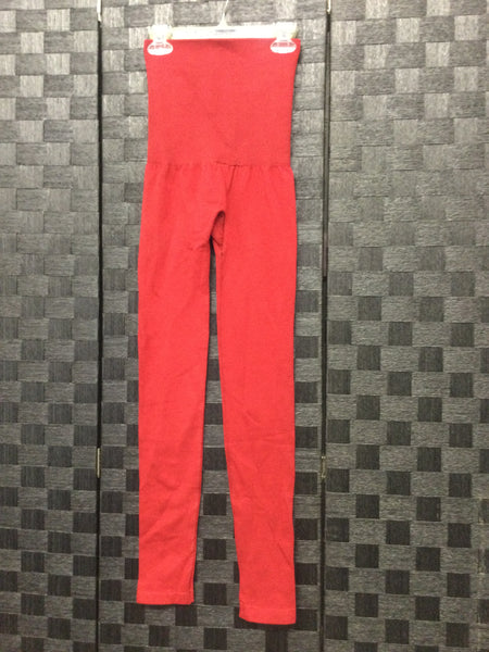 Red high waisted compression legging
