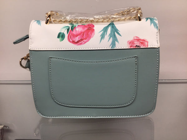Mint Floral Petite Handbag