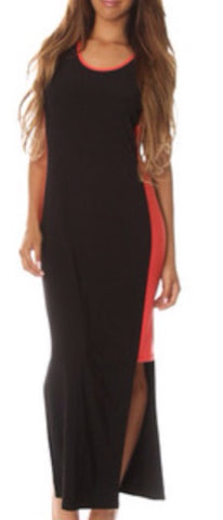 Black Coral sleeveless Maxi dress