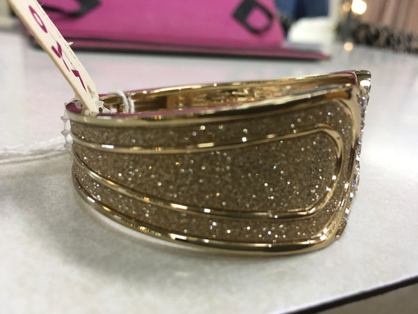 Gold shimmer bangle bracelet
