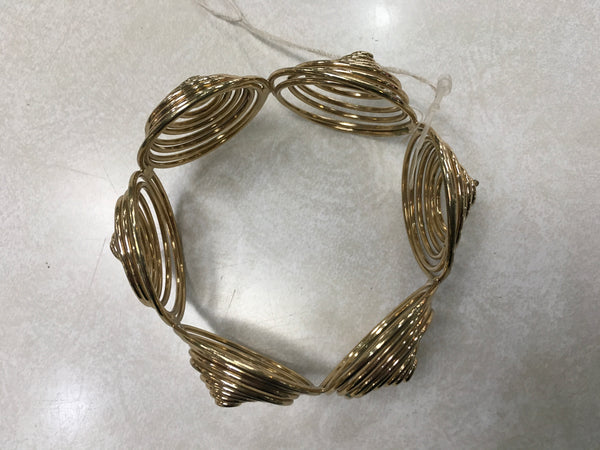 Gold spiral bracelet